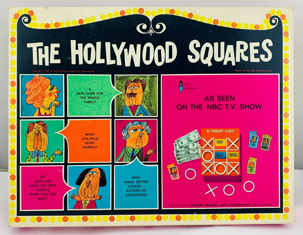 Hollywood Squares Game - 1967 - Western Publishing Co - Great Condition