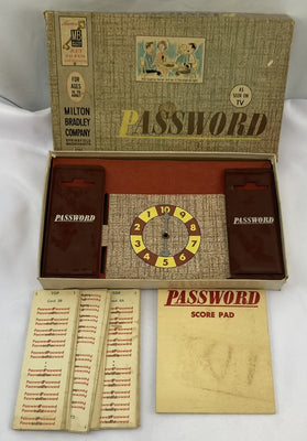 Password Game 1st Edition - 1962 - Milton Bradley - Good Condition