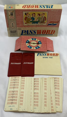 Password Game 3rd Edition - 1962 - Milton Bradley - Great Condition