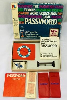 1984 Password Game 23rd Edition by Milton Bradley Complete Good Condition