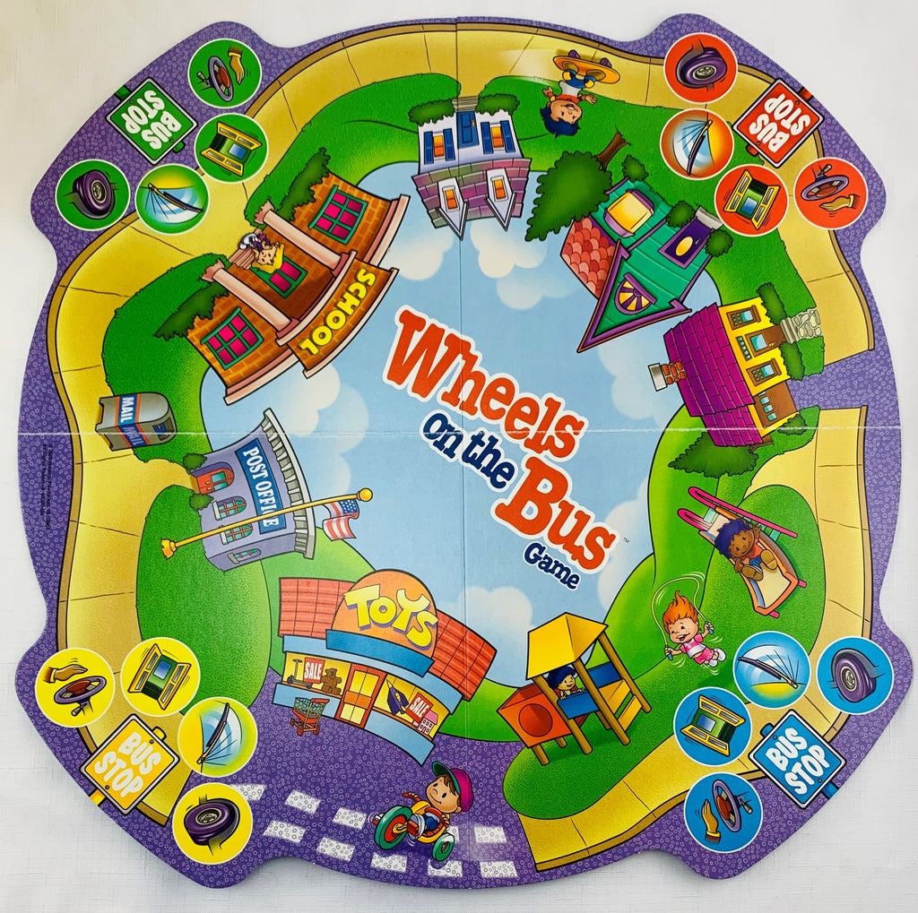 Wheels On The Bus Game 2000 Milton Bradley Great Condition wheels-on-the-bus-game-2000-milton-bradley-great-condition