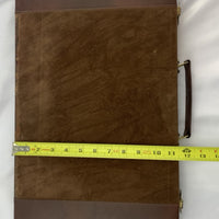 Backgammon Game 17 1/2" x 11 1/2" Brown Case - Complete - Great Condition