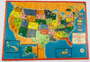 United States Map Puzzle - 1961 - Milton Bradley - Very Good Condition