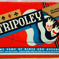 Tripoley Deluxe Game - 1942 - Cadaco - Great Condition