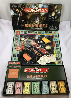 Harley Davidson Monopoly Game - 1997 - USAopoly - Great Condition
