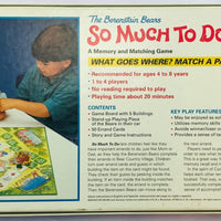 The Berenstain Bears So Much To Do Game - 1992 - Harmony Toys - Great Condition