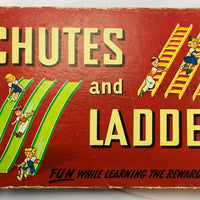 Chutes and Ladders Game - 1956 - Milton Bradley - Good Condition