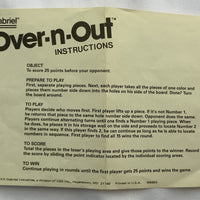 Over-n-Out Game - 1980 - Gabriel - Great Condition