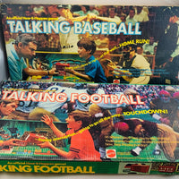 Talking Football & Talking Baseball Games - 1971 - Mattel - Great Condition
