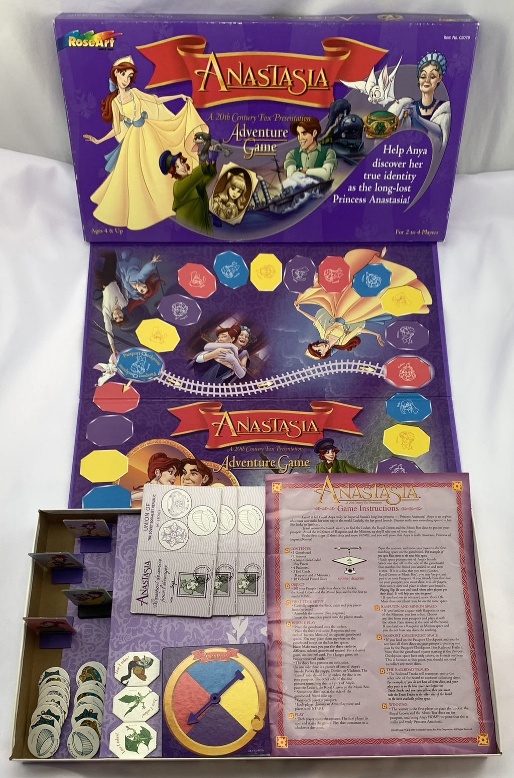 Anastasia Adventure Game - 1997 - RoseArt - Great Condition
