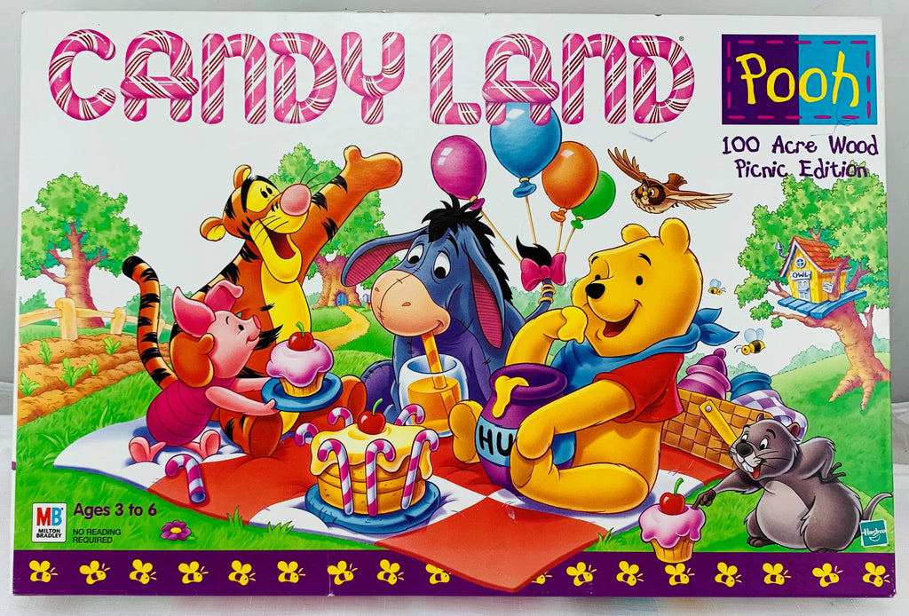 Candy Land 100 Acre Wood Pooh Edition - 1998 - Milton Bradley - Great Condition