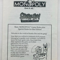 Scooby Doo Monopoly Game Collectors Edition - 2002 - USAopoly - Great Condition