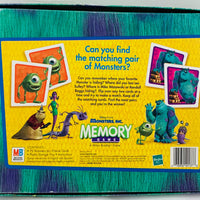 Memory Monsters Inc Game - 2001 - Milton Bradley - Great Condition