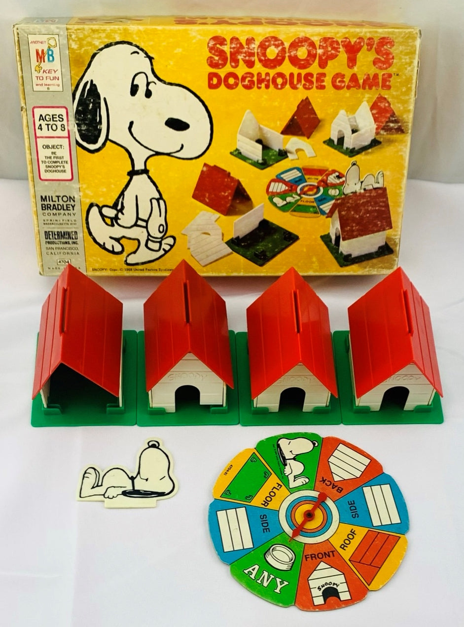 Snoopy's Doghouse Game - 1977 - Milton Bradley - Good Condition
