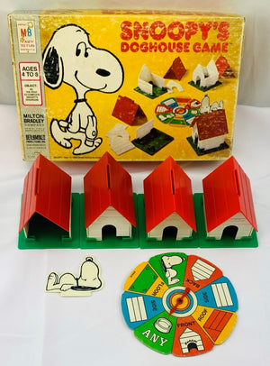 Snoopy's Doghouse Game - 1977 - Milton Bradley - Good Condition