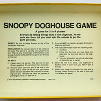 Snoopy's Doghouse Game - 1977 - Milton Bradley - Good Condition