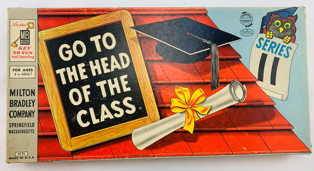 Go To The Head Of The Class Game 11th Edition - 1967 - Milton Bradley - Great Condition