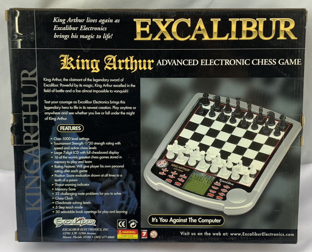 Excalibur Stiletto III Chess Game 5T-932ED Complete in Great