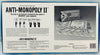 Anti-Monopoly II Game - 1977 - Talicor - Never Played