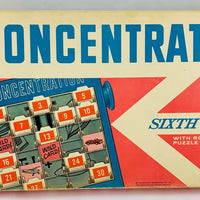 Concentration Game 6th Edition - 1965 - Milton Bradley - Great Condition