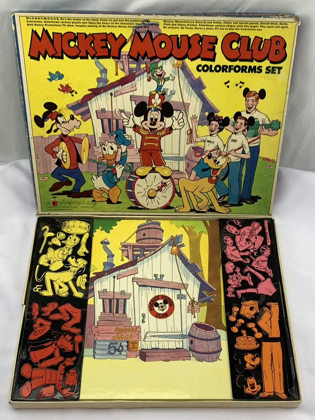 Micky Mouse Colorforms Mickey Mouse Clubhouse Colorforms Set - 1960's - Very Good Condition ...