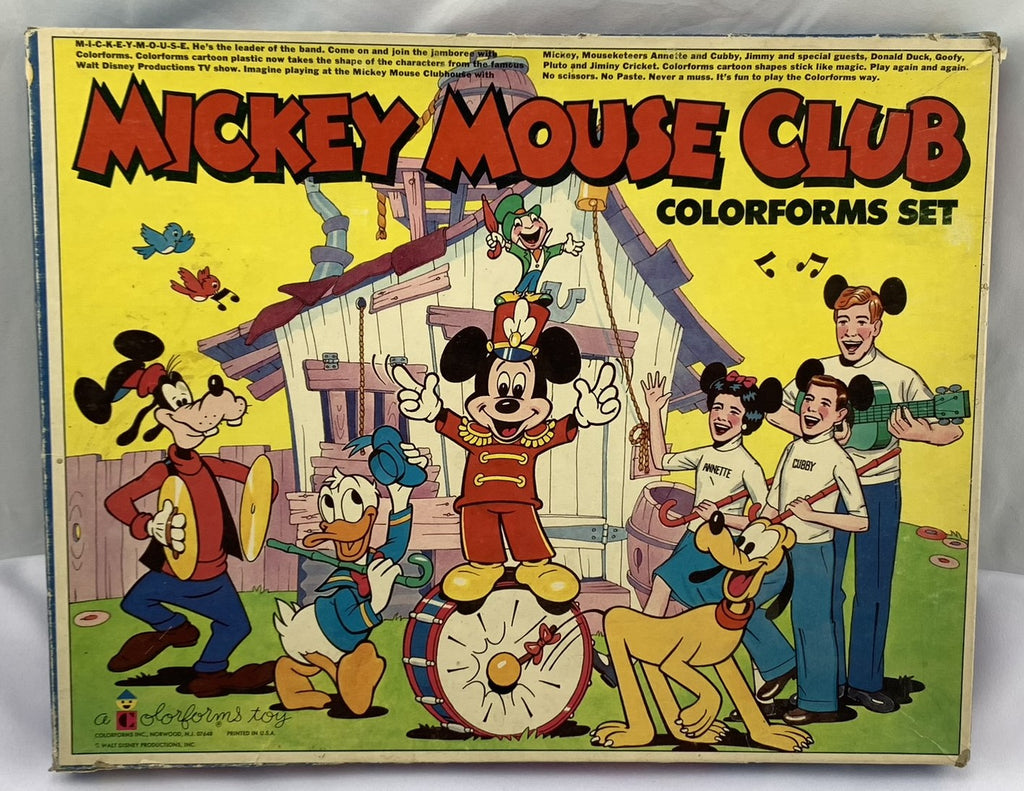 Mickey Mouse Clubhouse Colorforms Set - 1960's - Very Good Condition ...
