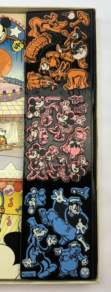 Micky Mouse Colorforms Mickey Mouse Magic Glow Funhouse Colorforms Set - 1978 - Very Good Con ...