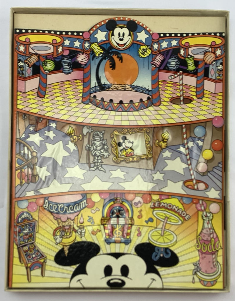 Micky Mouse Colorforms Mickey Mouse Magic Glow Funhouse Colorforms Set - 1978 - Very Good Con ...