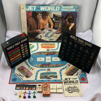 Jet World Board Game - 1975 - Milton Bradley - Good Condition