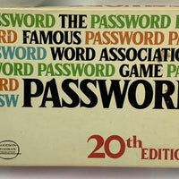 Password Game 20th Edition - 1981 - Milton Bradley - Great Condition