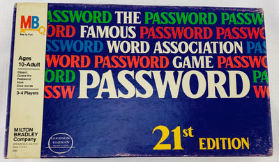 Password Game 21st Edition - 1979 - Milton Bradley - Great Condition