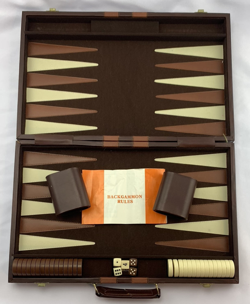 Backgammon Game 18" x 12" - Complete - Great Condition