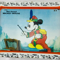 1980 Mickey Mouse The Band Concert Folding Metal Tray - Good Condition