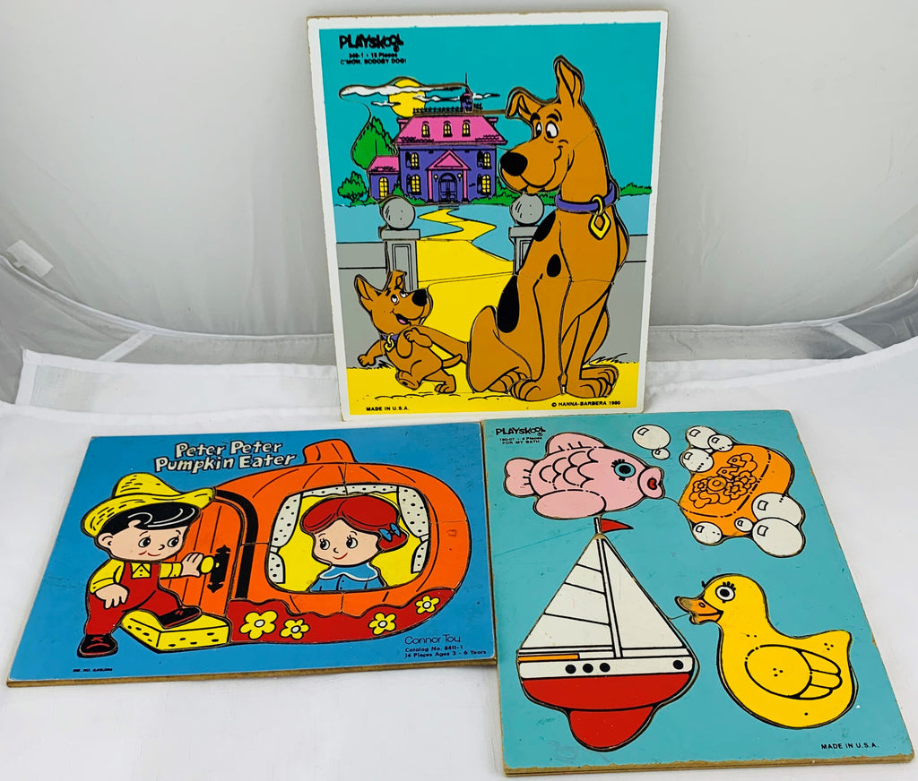 Playskool Puzzles Scooby-Doo - 1970's - Playskool - Very Good Condition