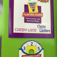 My First Games Book and Game Pack Candy Land, Hi Ho Cherry O, Chutes Ladder - 2001 - Milton Bradley - Great Condition