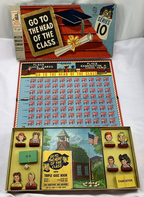 Go To The Head Of The Class Game 10th Edition - 1964 - Milton Bradley - Good Condition