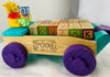 Winnie the Pooh Talking Wagon with 21 Blocks -  Great Condition