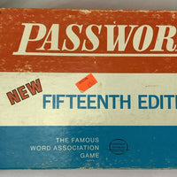 Password Game 15th Edition - 1974 - Milton Bradley - Good Condition