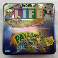 Game of Life & Payday Games in Tin - 2002 - Milton Bradley - Great Condition