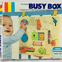 Busy Box Crib Toys in Box - 1980 - Gabriel - Great Condition