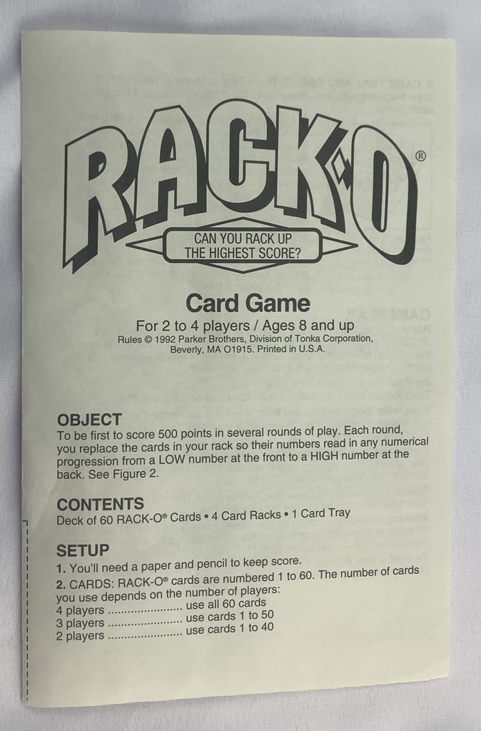Rack-O Game - 1992 - Parker Brothers - Great Condition | Mandi's Attic Toys