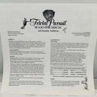 Trivial Pursuit: Warner Bros. All Family Edition - 1999 - Parker Brothers - Great Condition