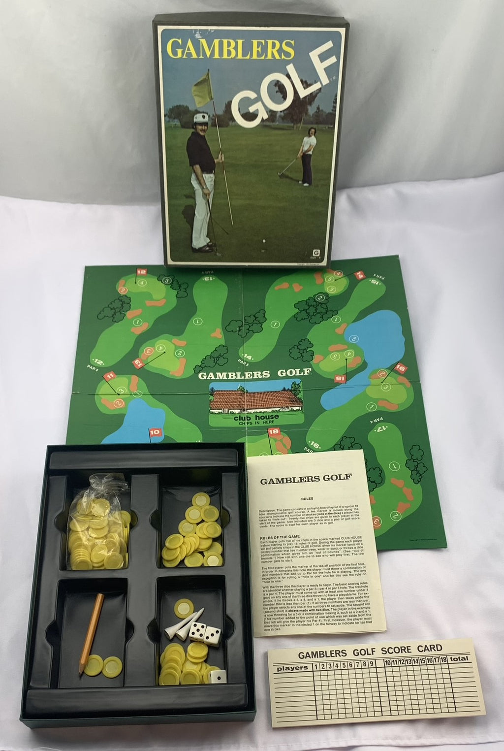 Gamblers Golf Game - 1975 - Gammon - Great Condition