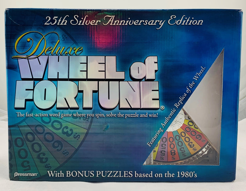 Wheel of Fortune Deluxe Game 25th Anniversary Silver Edition