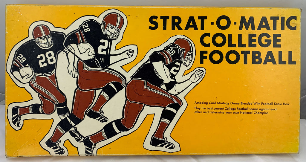 Strat O Matic College Football Game - 1976 - Great Condition