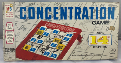 Concentration Game 14th Edition - 1973 - Milton Bradley - Great Condition