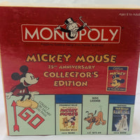 Mickey Mouse 75th Anniversary Monopoly - 2004 - USAopoly - New/Sealed