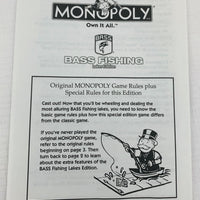 Bass Fishing Monopoly Game - 2005 - USAopoly - Great Condition
