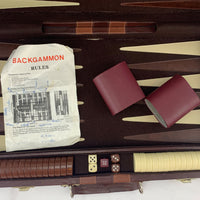Backgammon Game 18.5" x 11.5" - Complete - Great Condition