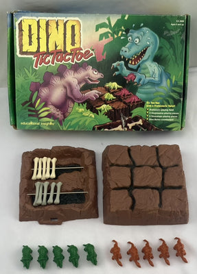 Dino Tic Tac Toe Game - 1992 - Educational Insights - Great Condition